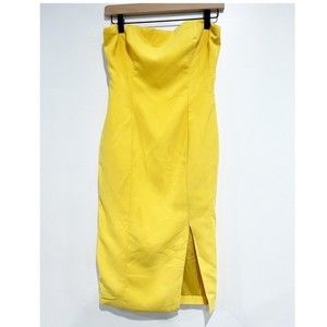 Jay Godfrey Yellow Strapless Dress